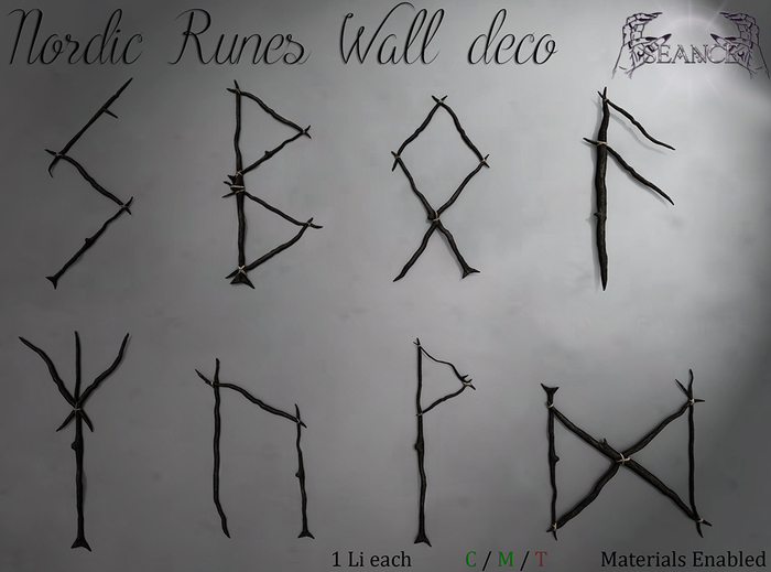 .Seance. Nordic Runes wall decor
