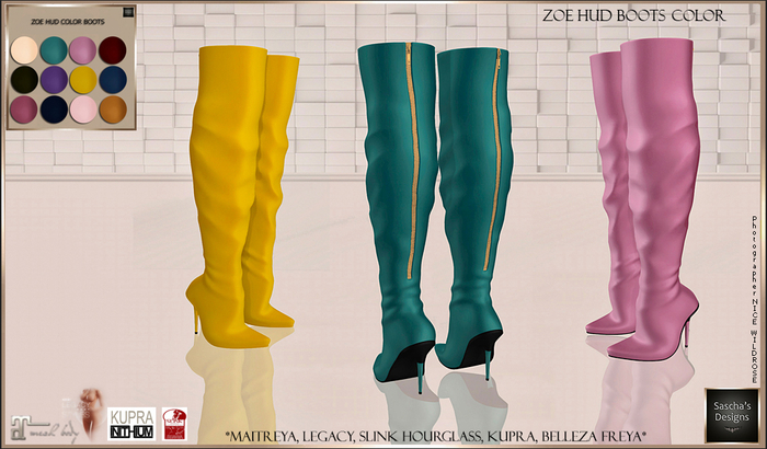 SAS - Zoe HUD Color Boots (MB)