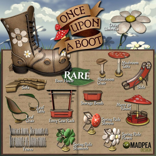 MadPea Once Upon a Boot - Boot House (t) RARE