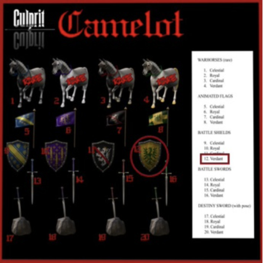 Culprit Camelot Battle Shield Verdant