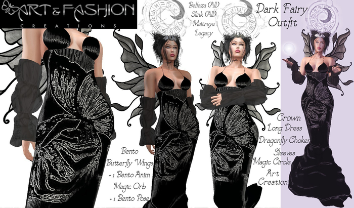 ART & FASHION - DARK FAIRY OUTFIT