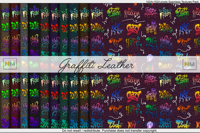 Graffiti Leather Full Perm