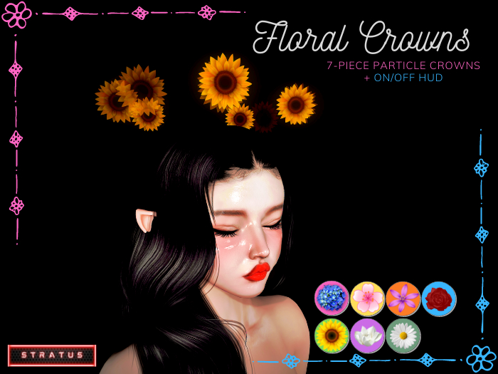 .:Stratus:. Floral Crowns Set