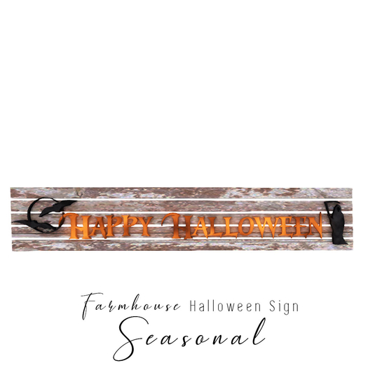Farmhouse - Happy Halloween Sign