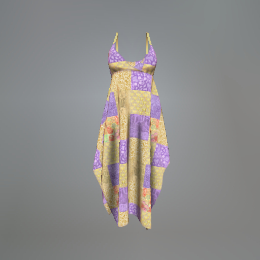 Purple Patchwork Maitreya Dress
