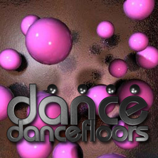 Dance 16 Pink Balls bouncing from above Dancefloor with animated texture
