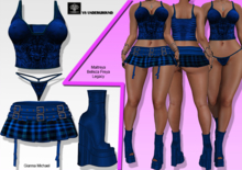 **GIANNA MICHAEL BLUE TARTAROCKER STYLE COMPLET OUTFIT** (WEAR)