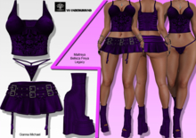 **GIANNA MICHAEL PURPLE ROCKER STYLE COMPLET OUTFIT** (WEAR)