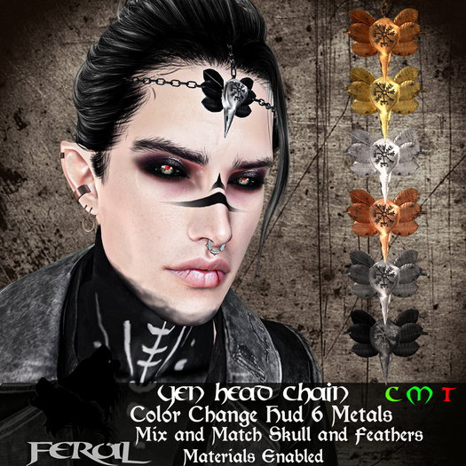 Second Life Marketplace - .:Feral - Yen Head Chain