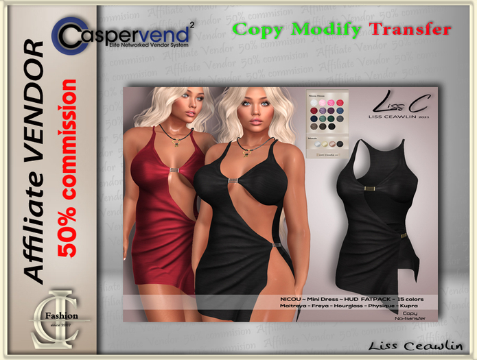 LC Affiliate Vendor - Nicou Dress [8 vendors]