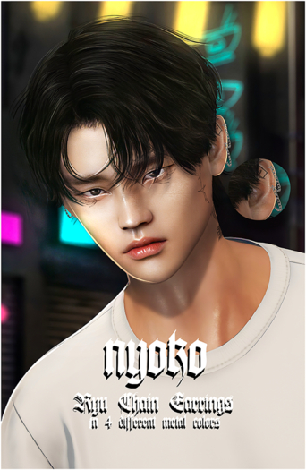 Nyoko - Ryu Chain Earrings