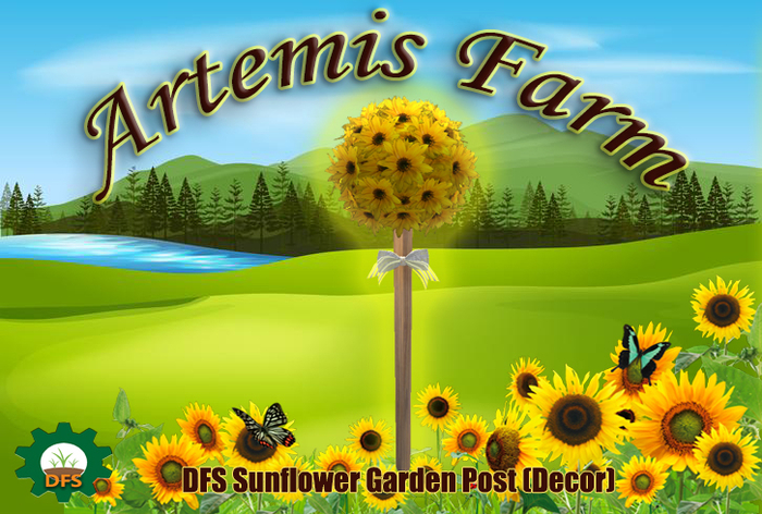 DFS Sunflower Garden Post (Decor)