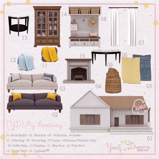 {YD}My Sanctuary - Flower Rug