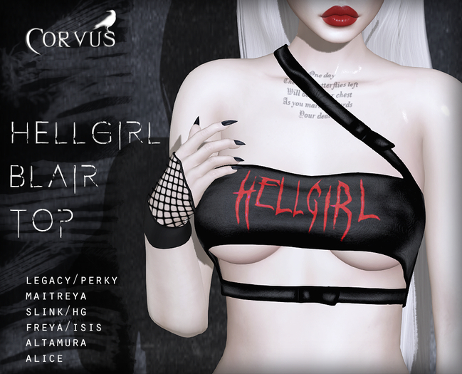 Corvus : Hellgirl Blair Top
