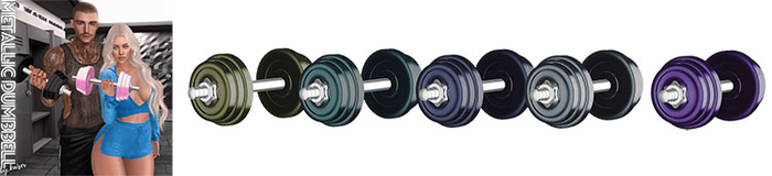 Kaiser - Metal Dumbbell w Bento Animation Masculines