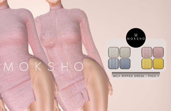 MOKSHO - Mila Ripped Dress - Pack 1