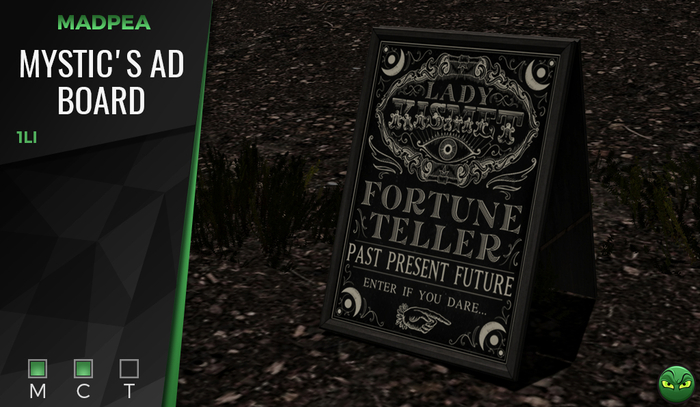 MadPea Mystic's Ad Board