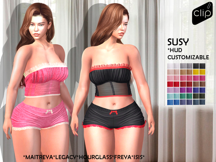 *<*CLIP*>*Susy Top and Shorts(ADD)