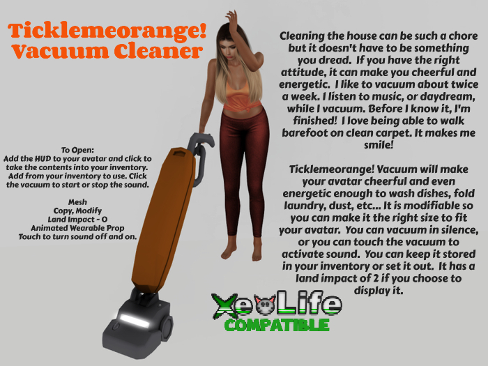 Ticklemeorange! Vacuum Cleaner