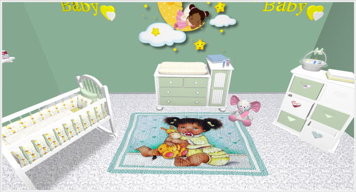 εїз ☀ Nursery Rug- A Sweet Girl ( It's Not Texture ) ☀ εїз