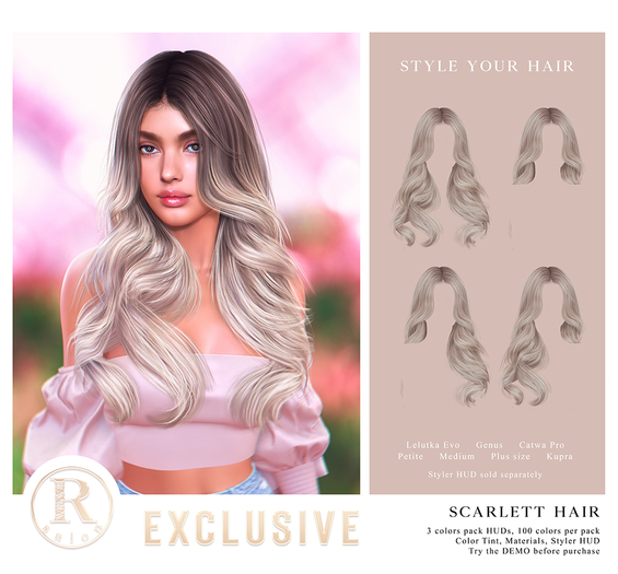 RAMA.SALON - Scarlett Hair 'EXCLUSIVE Pack' (FATPACK)
