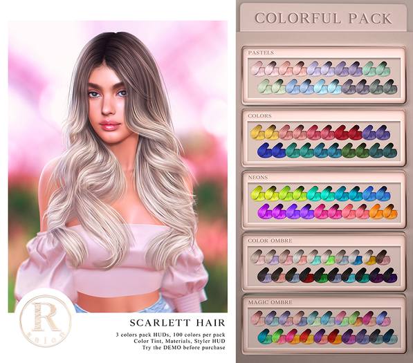 RAMA.SALON - Scarlett Hair 'Colors Pack'