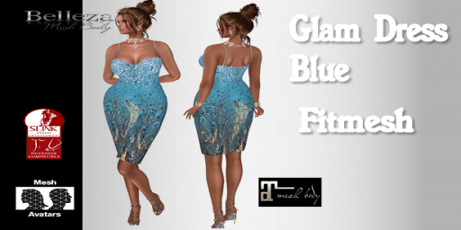 NSC Glam Dress-BLUE