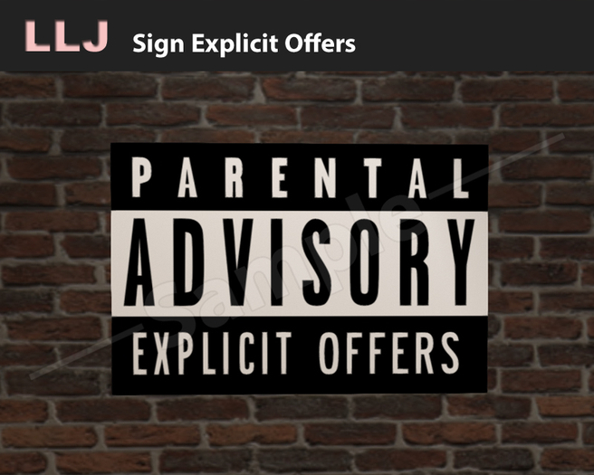 LLJ Sign Explicit Offers