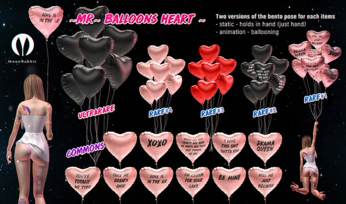 ~MR~Pink Balloons~RARE#4