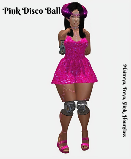 ~SWL~ Pink Disco Ball {Add & Click}