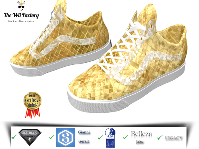 :TWF: Boss Gold Sneaker Shoes