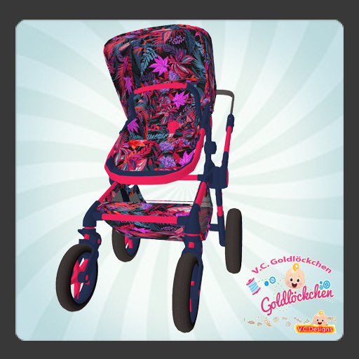 Zooby Stroller HUD - Flowers and leaves