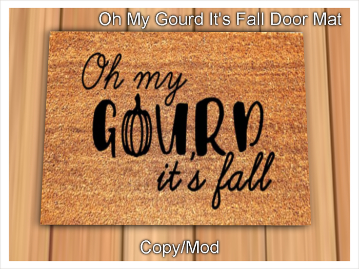 *CC* Oh My Gourd It's Fall Door Mat