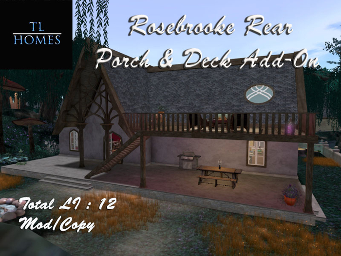 TLH Rosebrooke Rear Porch & Deck Add On Crate