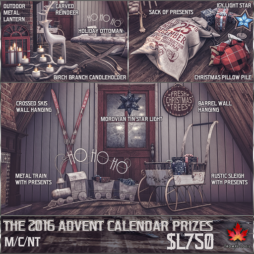 Trompe Loeil - Advent Calendar 2016 Prizes