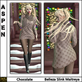 Aspen Sweater Dress Chocolate