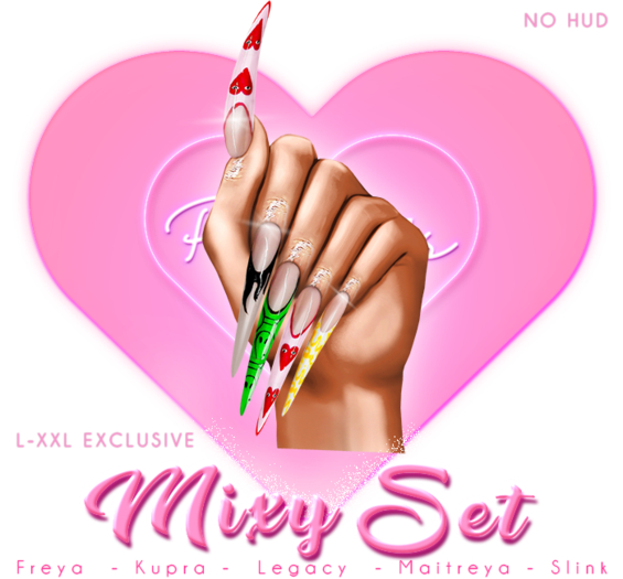 !! Pinky's Nails !! Mixy Set ' Stiletto