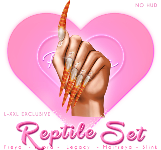 !! Pinky's Nails !! Reptile Set ' Stiletto