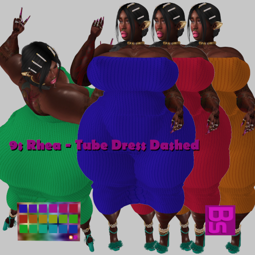 Bs - 9s Rhea - Tube Dress Dashed Demo