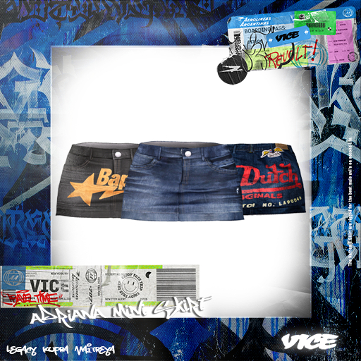 VICE - Adriana Denim Skirt "FATPACK"
