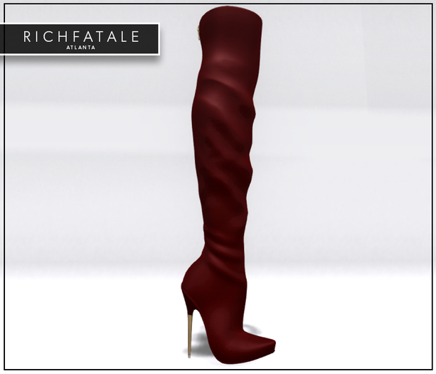 $RICH FATALE - DENISE THIGH HIGH - MAROON