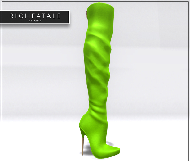 $RICH FATALE - DENISE THIGH HIGH - SLIME