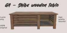GA - Shiba wooden table