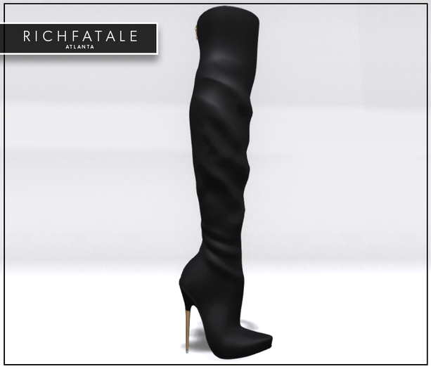 $RICH FATALE - DENISE THIGH HIGH - ONYX