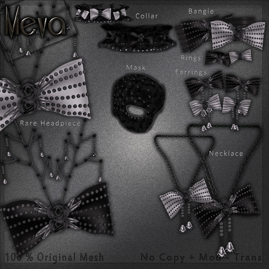 Meva Bow Set Necklace Box