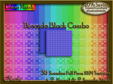 Brocade Block Combo Seamless Texture Set
