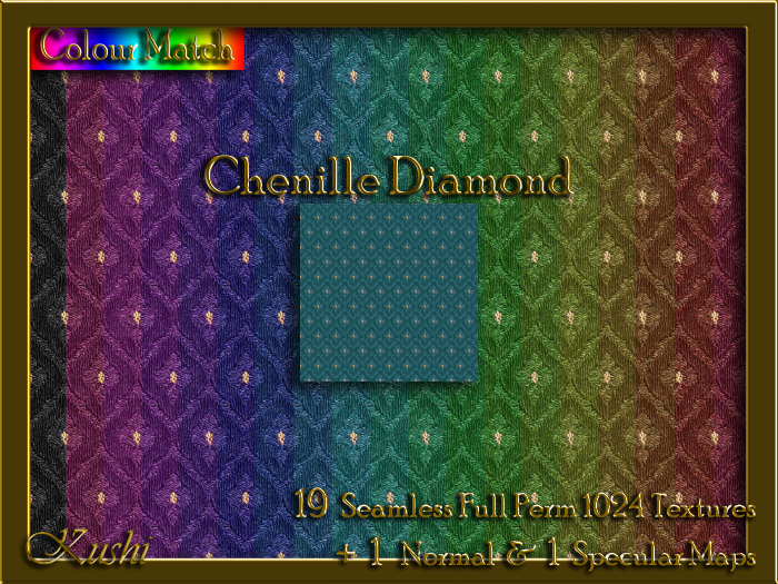 Chenille Diamond Seamless Texture Set