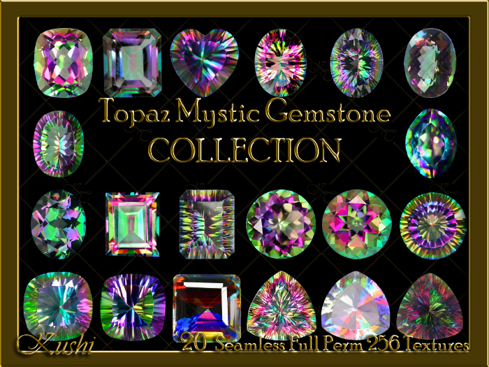 Topaz Mystic Gemstone Collection Texture Set