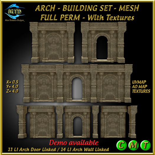 ARCH - BUILDING SET - MESH - FULL PERM
