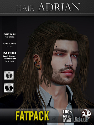 [//REBIRTH/]-Hair Adrian-[FATPACK]